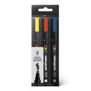 MTN Acrylic marcador 6mm pack3 colors basic